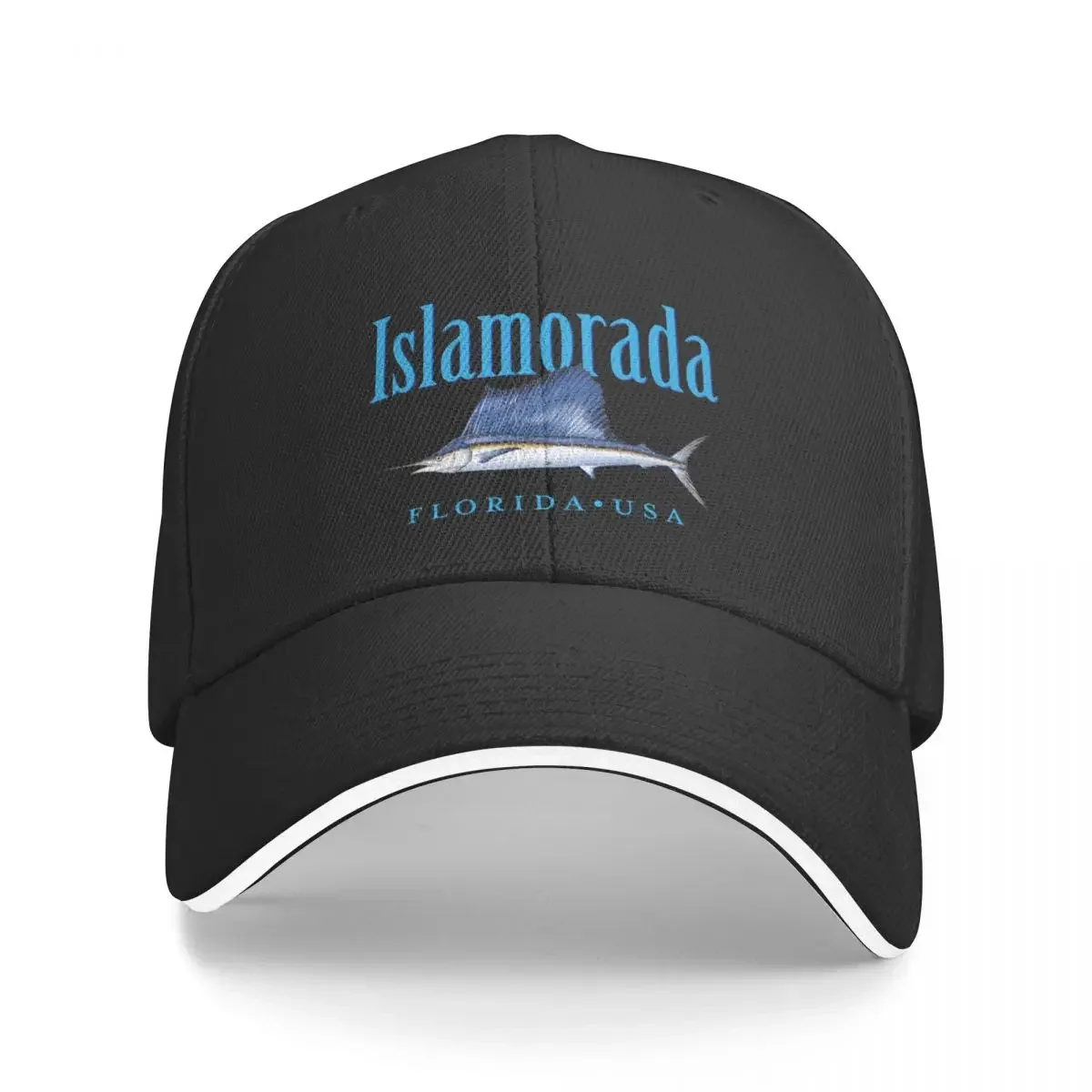 Islamorada Florida Keys Sailfish Design Baseball Cap Hood Custom Cap Men's Hats Women's