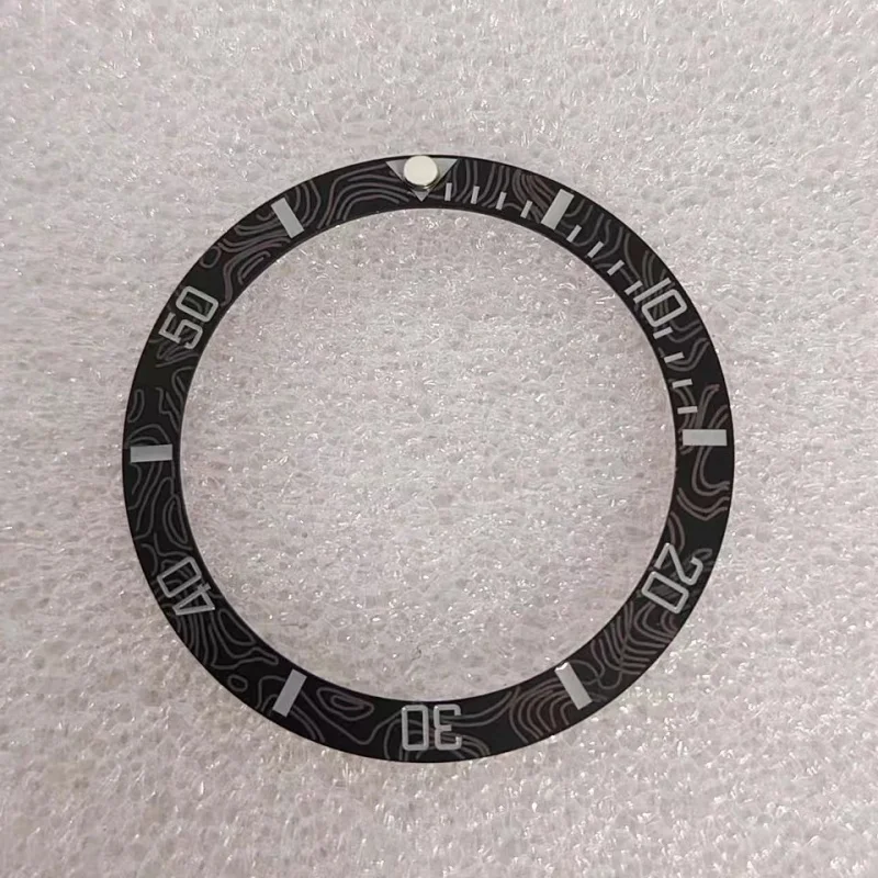 

38MM*30.5MM GMT Frosted Beveled Ceramic Bezel Insert for 40mm SUB Case Watch Replacement Bezel Ring
