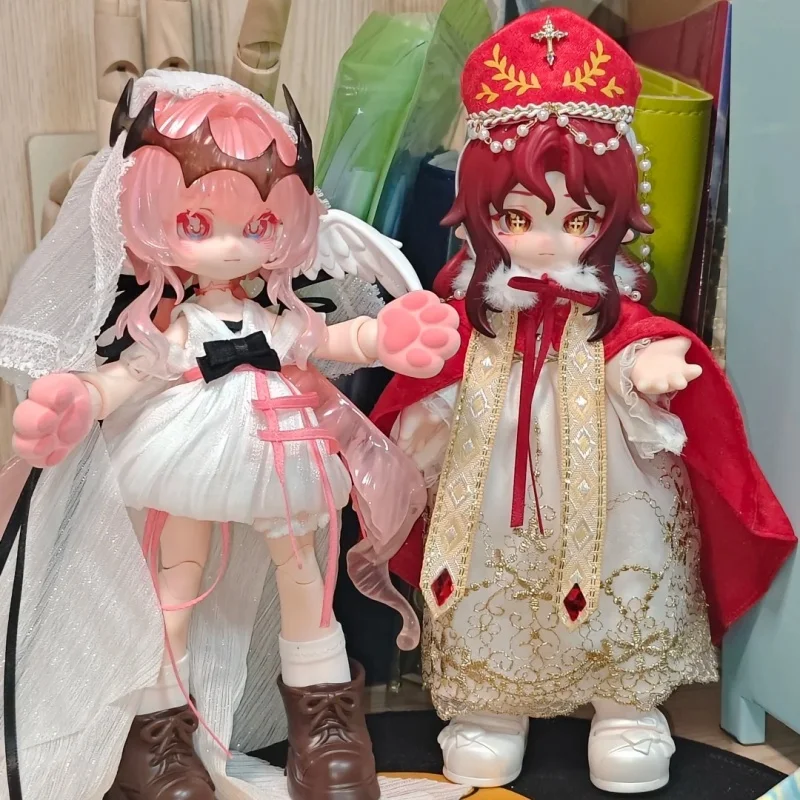 حار في المخزون مخصص لونا للقمر 1/12 Mjd صندوق أعمى Kawaii 12 نقطة Bjd سطح المكتب عمل الشكل الديكور هدايا عيد الميلاد #4