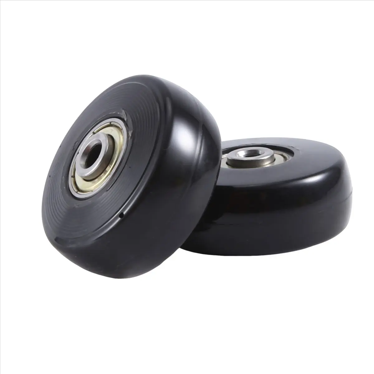 Learned- 50X22mm Set of 8 Luggage Suitcase Replacement Wheels,PU Swivel Caster Wheels Carbon Steel Bearings Repair Kits