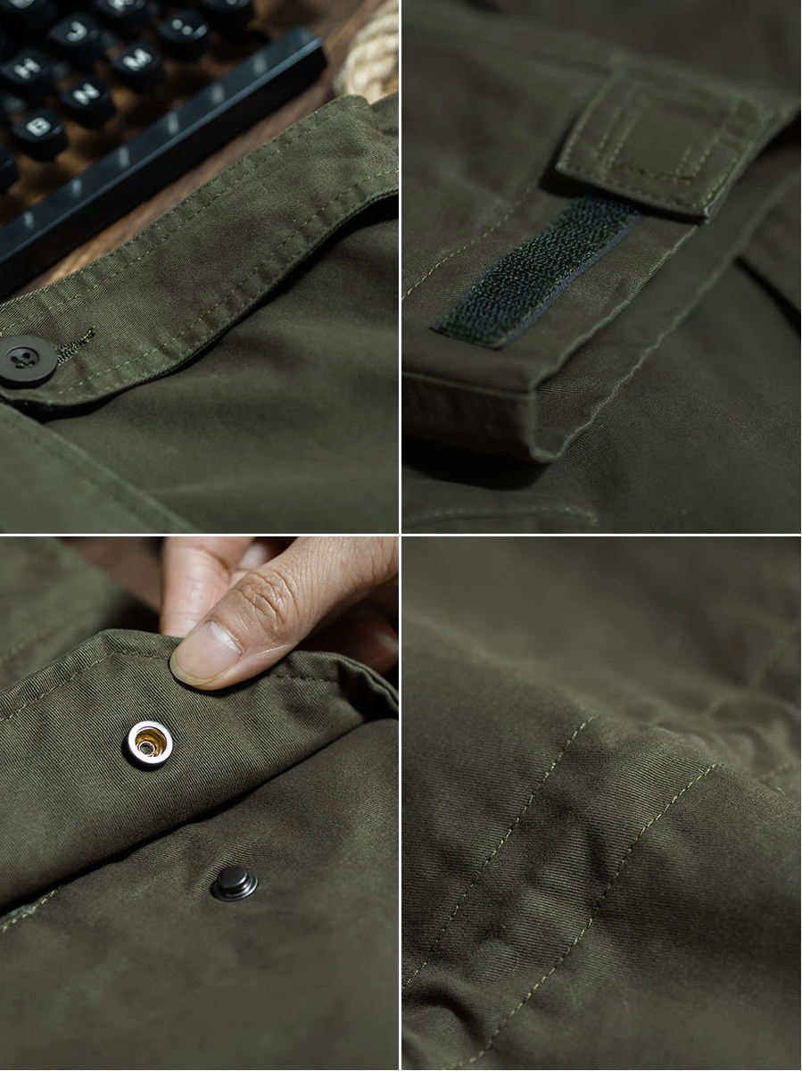 American M-65 Jacket for Men Army Tactical Casual Coat Streetwear Spring Autumn Male Vintage Clothes