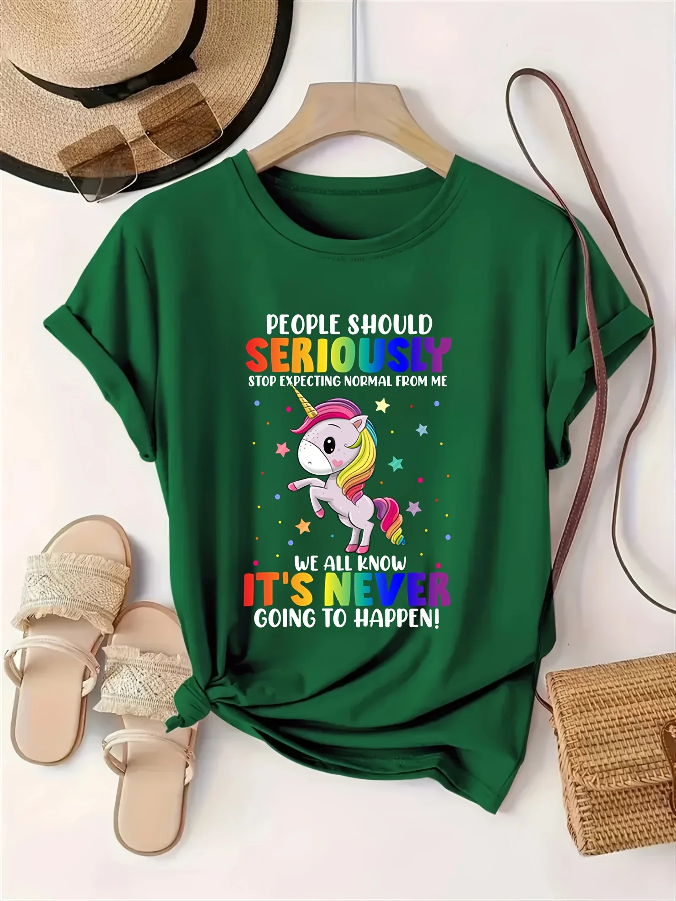 People Should Take Printed Casual Style Round Neck Daily Casual Women's Tops Seriously, Comfortable and Soft Round Neck T-shirts