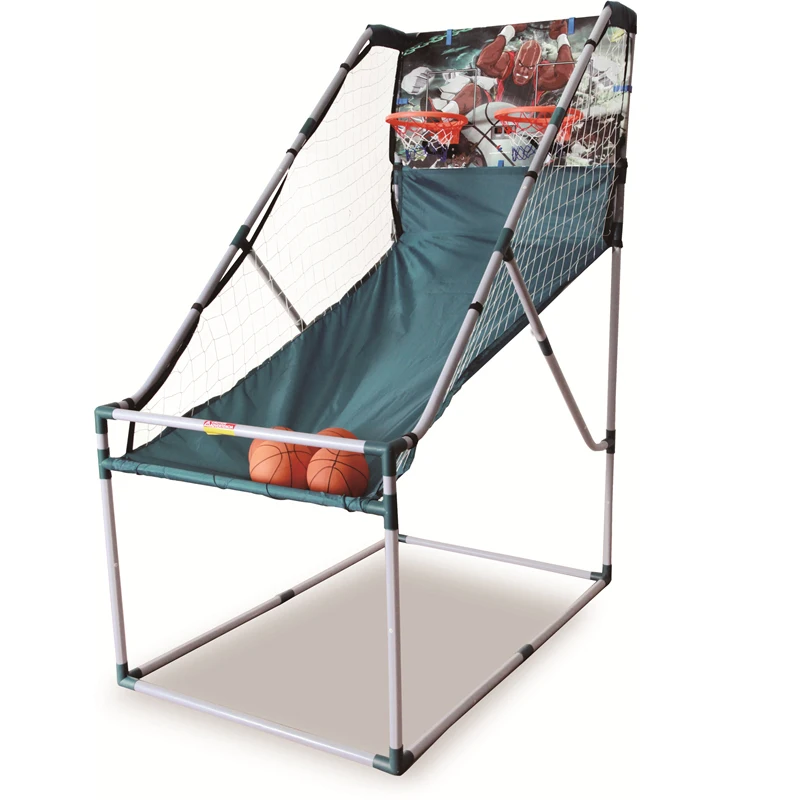 آلة رماية كرة سلة واحدة قابلة للطي في الأماكن المغلقة