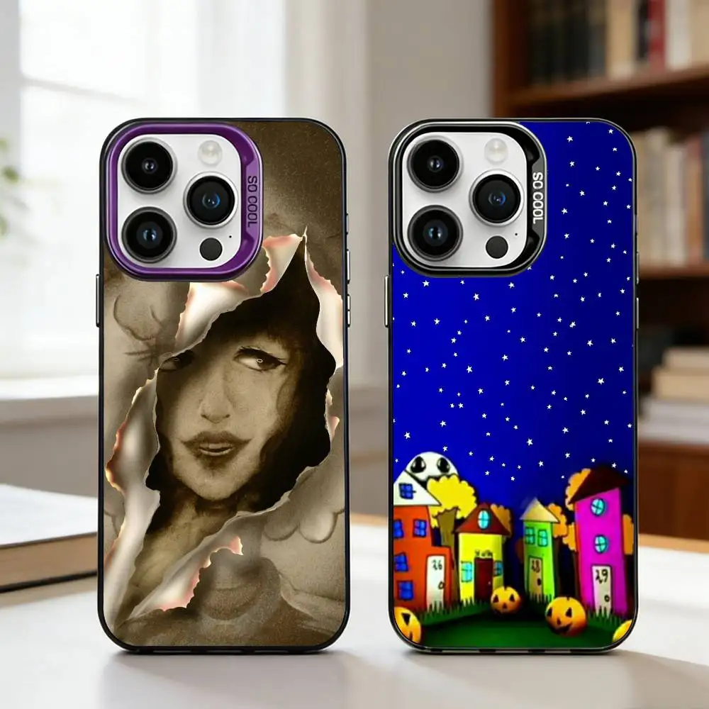 Funda para Teléfono W-Walten F-Files para iPhone 17, 16, 15, 14, 13, 12, 11, Pro, MAX, Gris Mate, Silicona, Negra