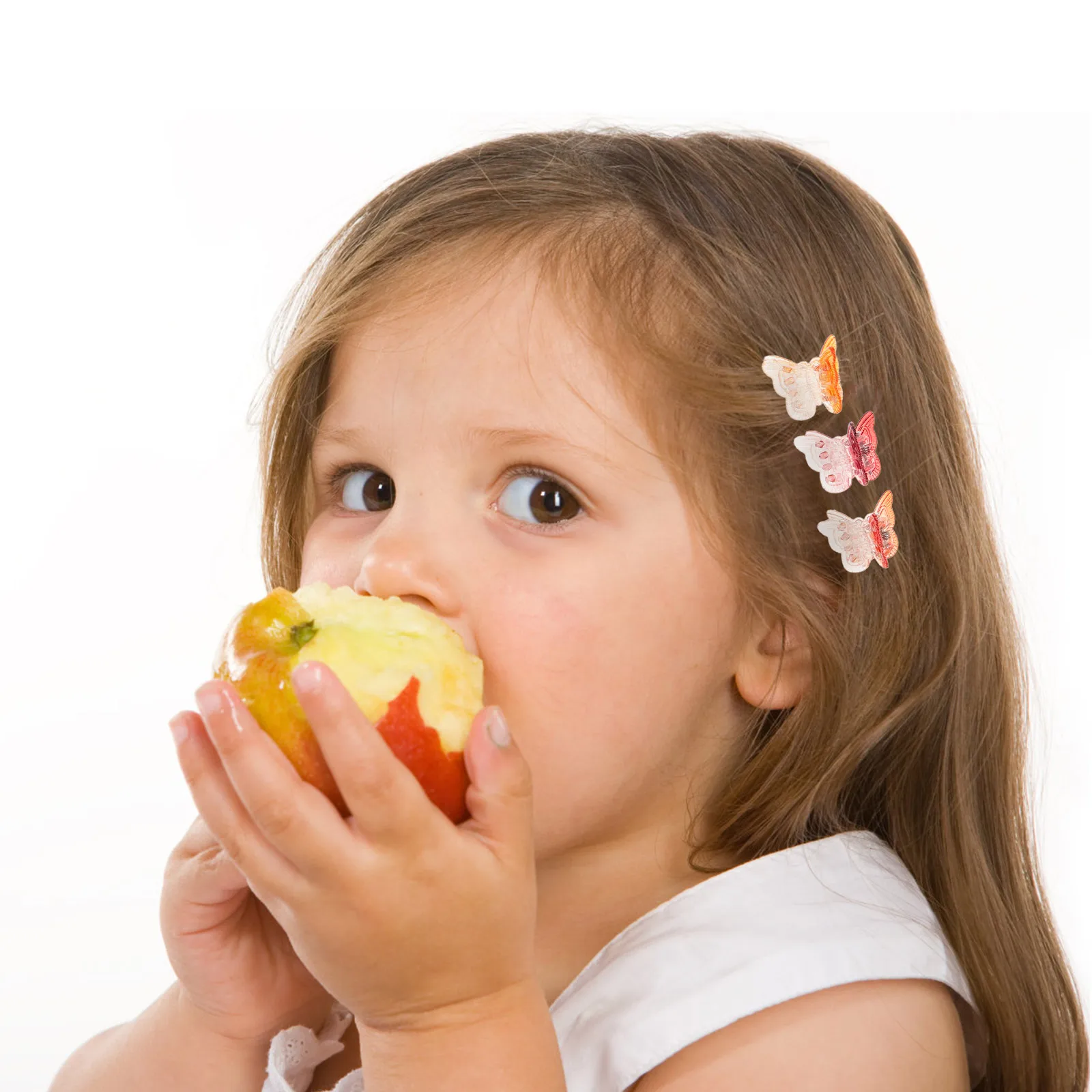 

50pcs Butterfly Hair Clips Colorful Plastic Toddler Accessories Girls Hairpins Durable Claw Braiding Hair Barrettes