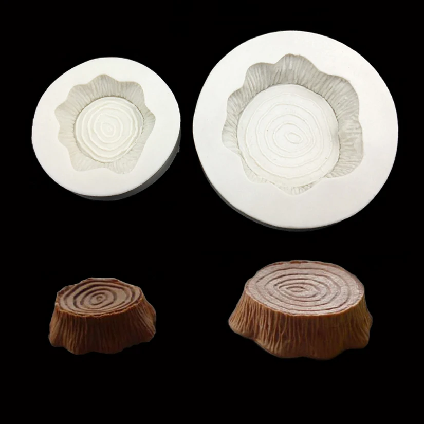 Baumstumpf Silikonform Sugarcraft Schokolade Cupcake Backform Fondant Kuchen Dekorieren Werkzeuge