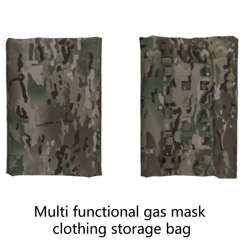 

Outdoor camping adventure multifunctional gas mask, clothing storage bag, drawstring, tight vest, hanging bag under the vest