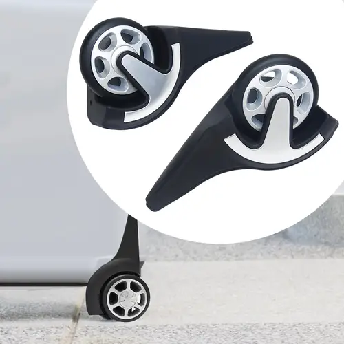 Ruedas de repuesto para equipaje, ruedas para maleta, ruedas direccionales fáciles de instalar, esquina para bolsa de viaje, 2 piezas