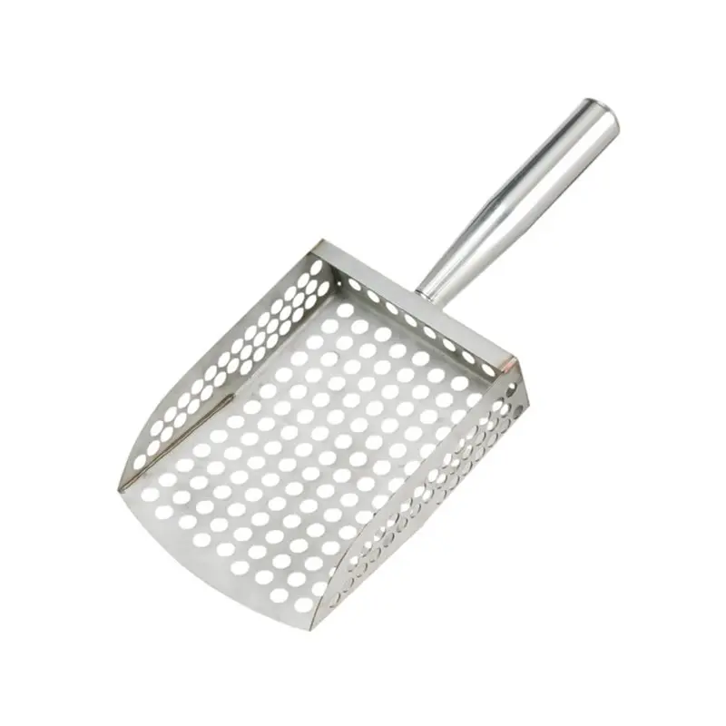 Sand Scoop Stainless Steel Sifter Shovel For Metal Detecting Digging Sieve Comfortable Handle