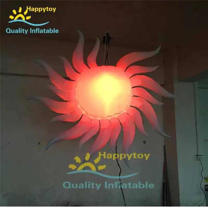Christmas Hotel Lobby Decoration Inflatable Ornament Star Balloons Sun Shape For Ceiling Hang Up