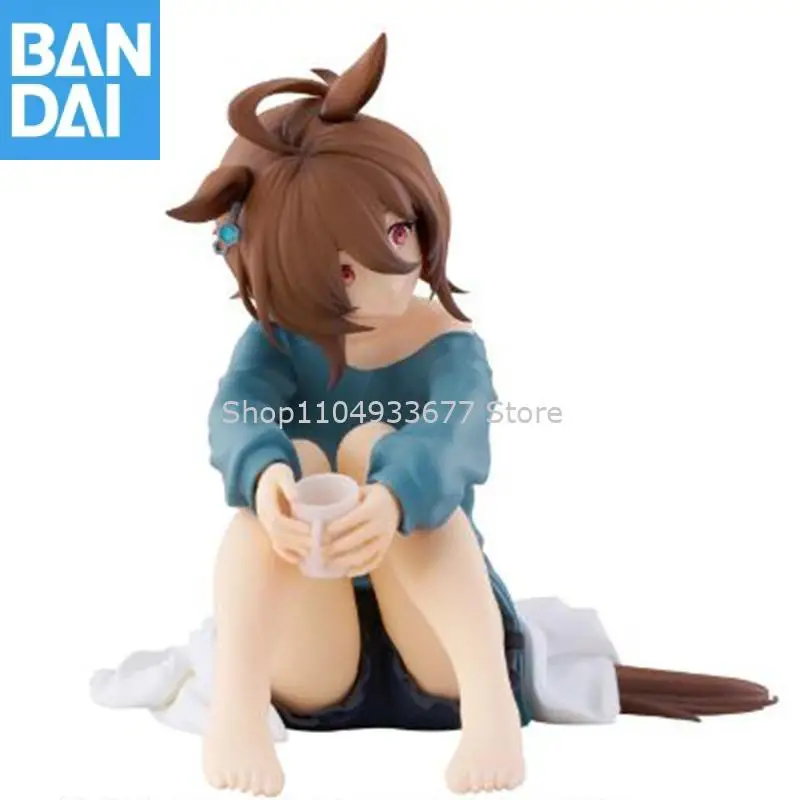 オリジナル本物のバンダイウマ娘: プリティーダービーリラックスタイム映画版アグネスタキオンフィギュアモデルコレクター置物おもちゃギフト
