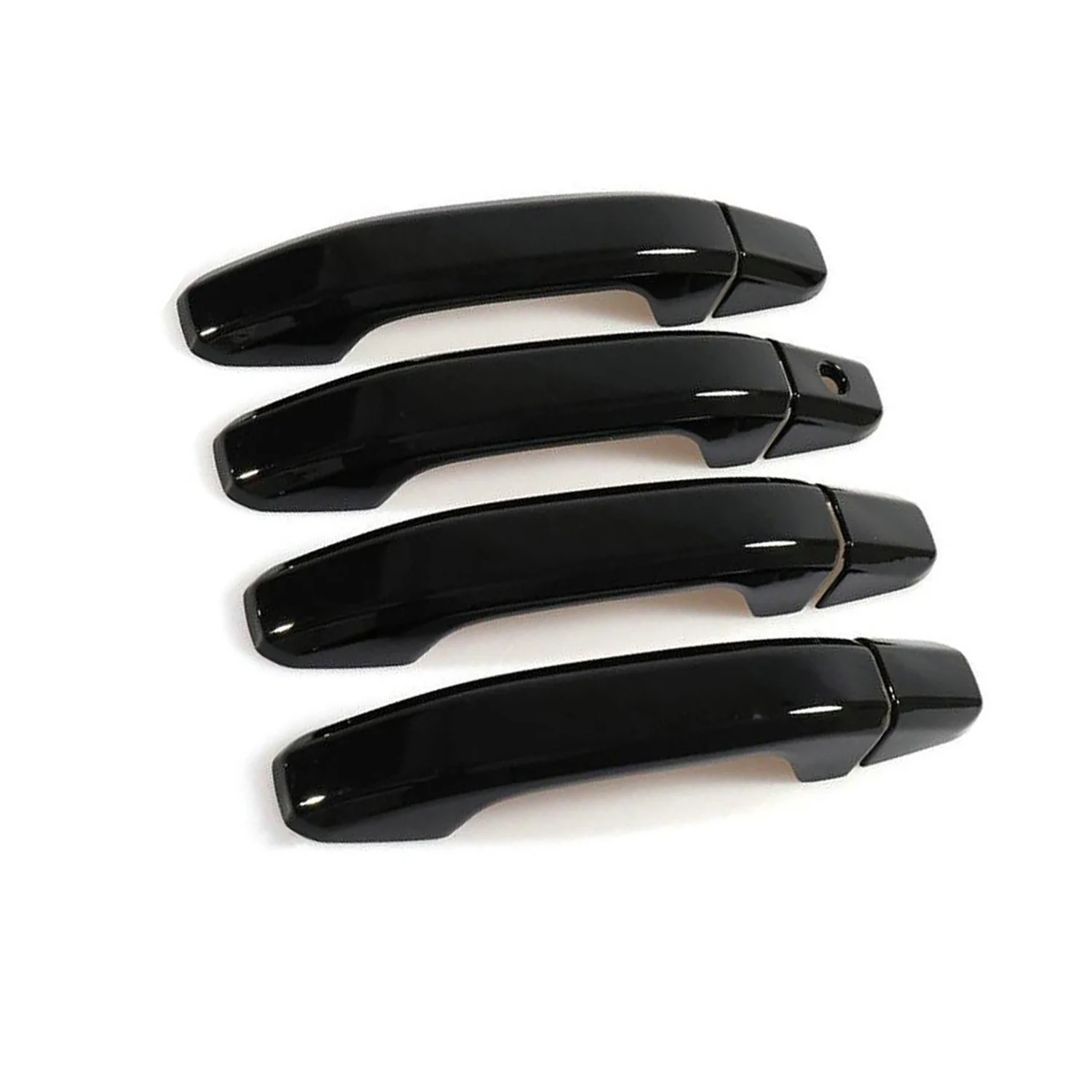 4Pcs Door Handle Covers For GMC Sierra Chevy Silverado GMC Sierra 1500 Chevy Silverado GMC Yukon NO Smart 2014-2024 Black