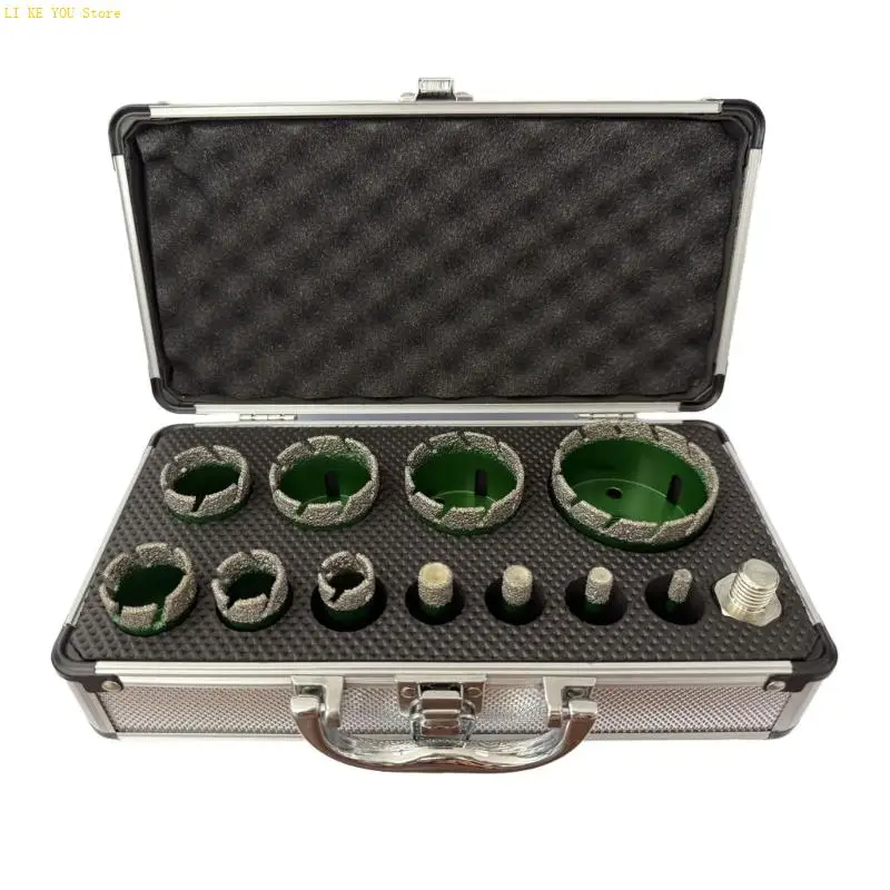 Máy cắt lỗ Diamantine nhiều vật liệu W3JE cho đá ốp kính 6-50mm Thiết kế hàn đồng