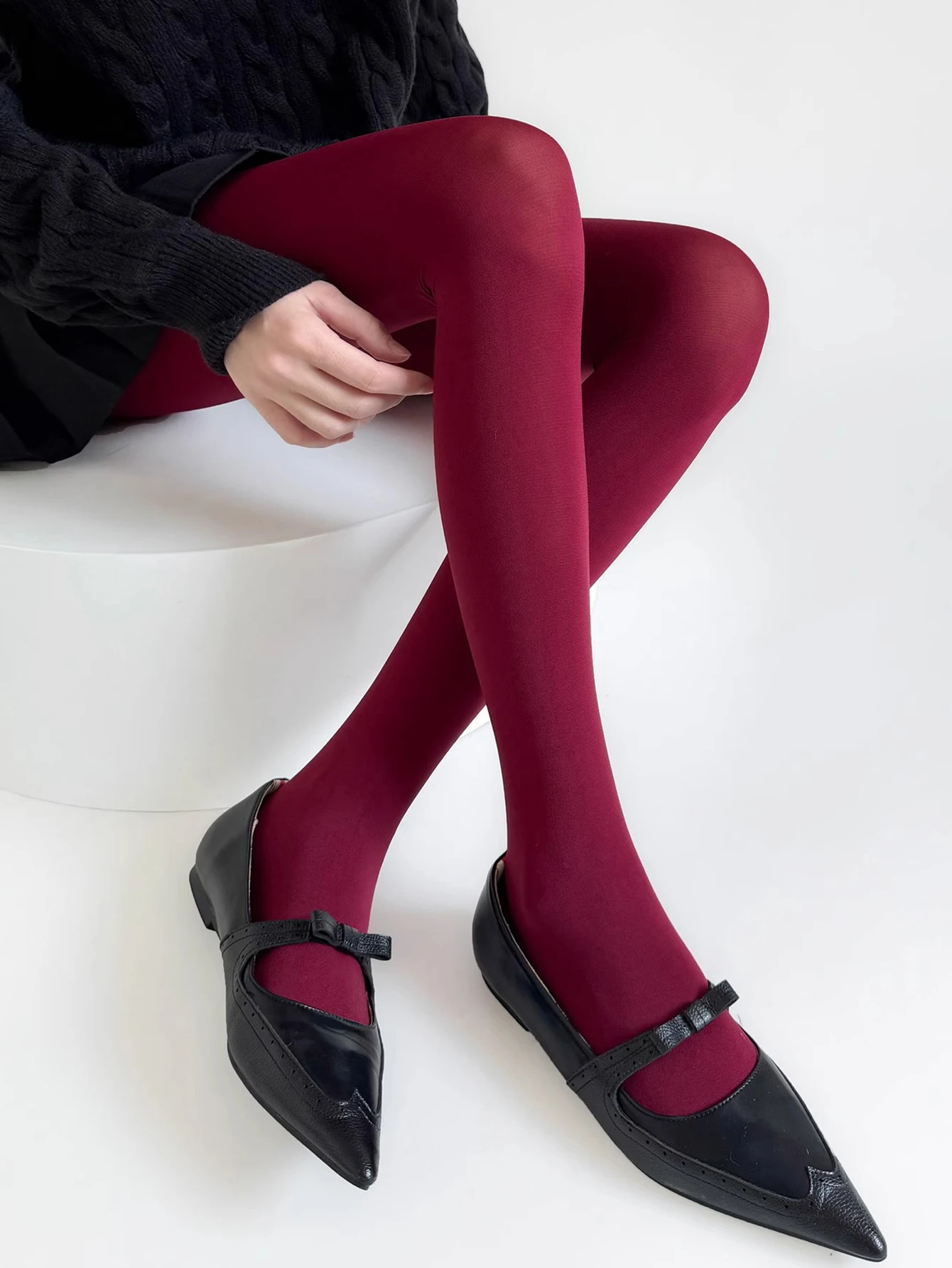 Tuularose 赤タイツ女性のセクシーなタイトなスーパーストレッチ大サイズパンスト女性スリム春秋冬レギンスストッキング Y2k