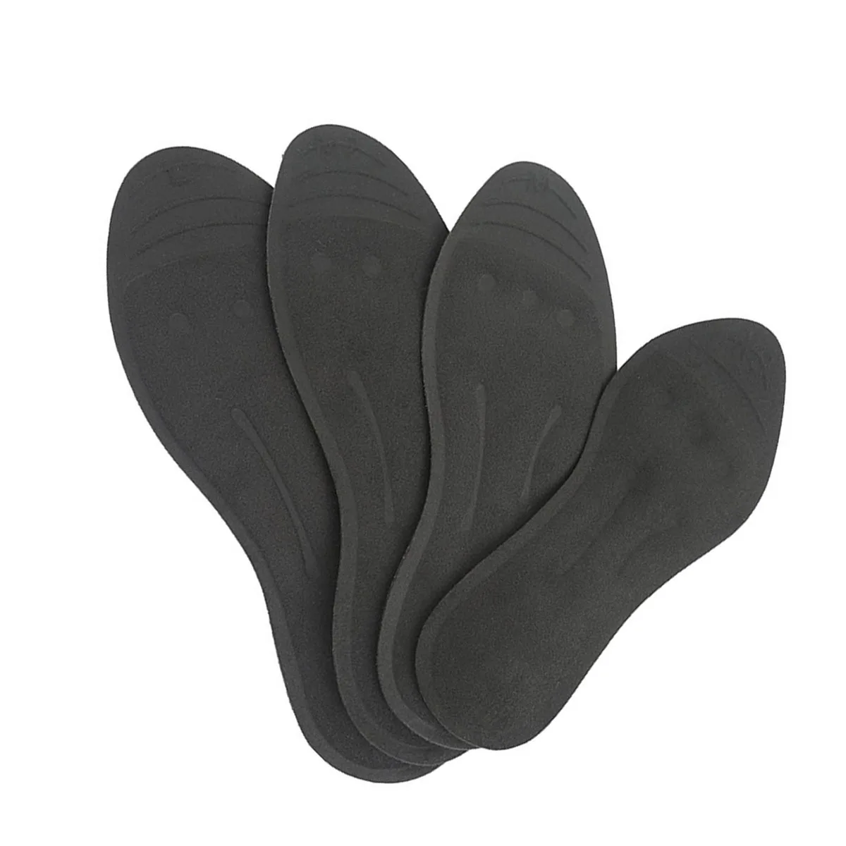 

Liquid Filled Orthotic Insoles Black Size L1 Therapeutic Massage Insoles Absorbing Shock for Flat Feet Plantar Fasciitis
