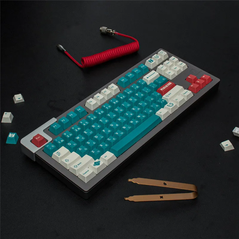 Imagem -03 - Gmk Deku Grande Conjunto Cherry Profile Pbt Keycap Dye-sub Japonês Personalizado Personalidade Keycaps para Teclado Mecânico 61 64 68 84 98