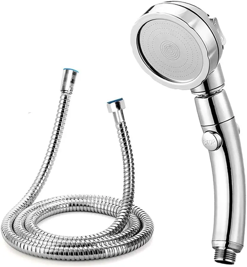 

3-Setting Detachable Shower Head with 59-Inch Hose, High Pressure Water Saving, 360 Rotating Adjustable Handheld