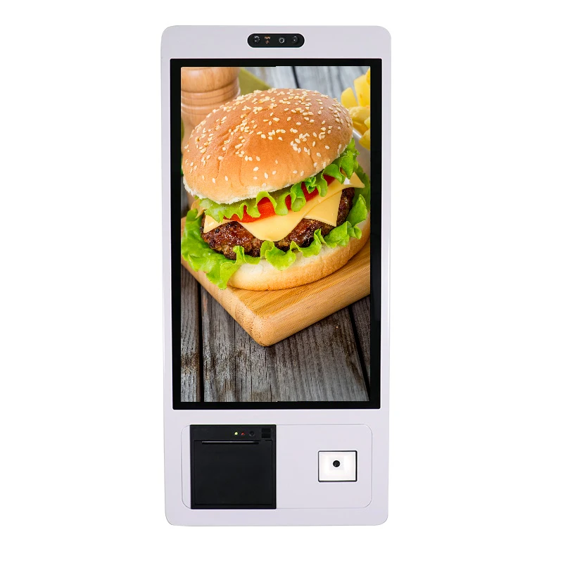 Indoor Self-Payment Interactive Touch Screen Advertising Kiosk With LCD Display Floor Standing Interactive Kiosk