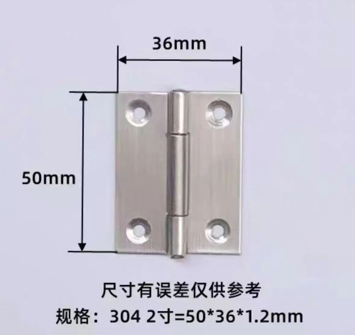 Stainless Steel Door Hinges Cabinet Doors Windows Wooden Box Flat Hinge Home Furniture Hardware Accessories