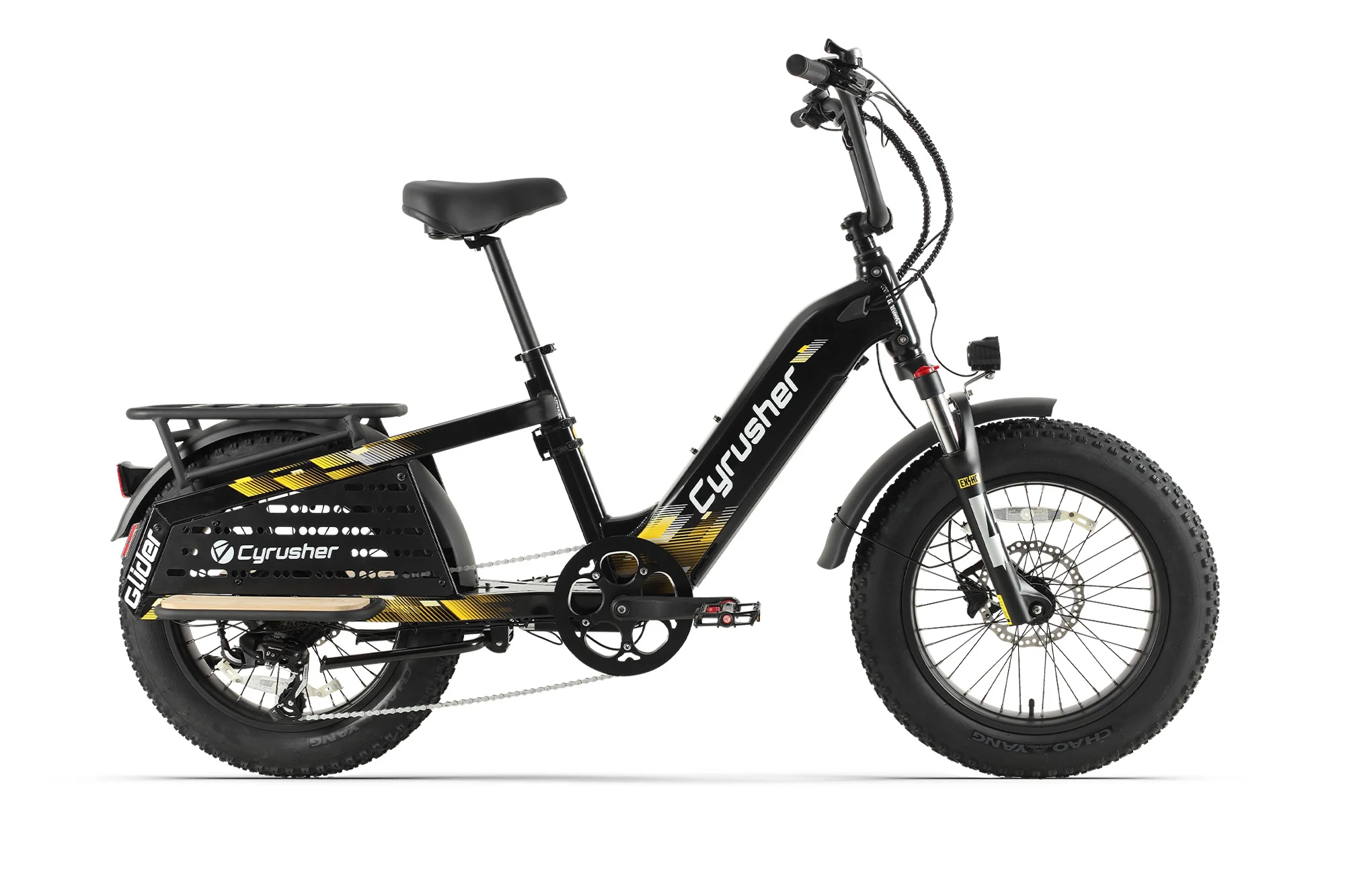 Glider Cyrusher 250W 15.6Ah Adult Cargo Electric Bike 7-Speed 20" * 4.0" Tire  80Nm Torque Hydraulic Disc Brake 25 MPH image 1