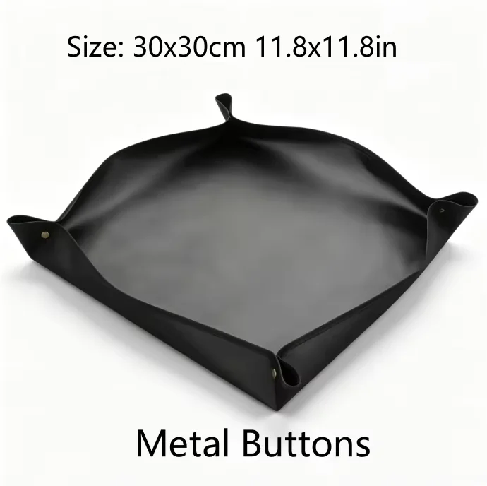 Foldable Gardening Mat 30x30cm, 11.8x11.8in Adjustable, PVC Waterproof Potting Pad, Portable Plant Transplanting Workstation