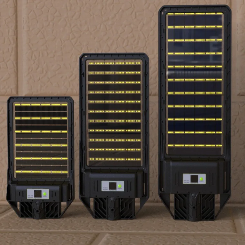 solar street light with double-sided LEDOutdoor high-brightness waterproof courtyard light ultra-thin solar integrated street l