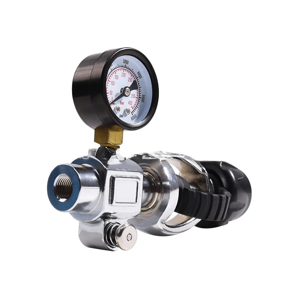 6000 PSI Scuba Test Adapter with G5/8 Inlet for Pressure Gauge Connection on Oxygen and Breathing Gas Cylinders