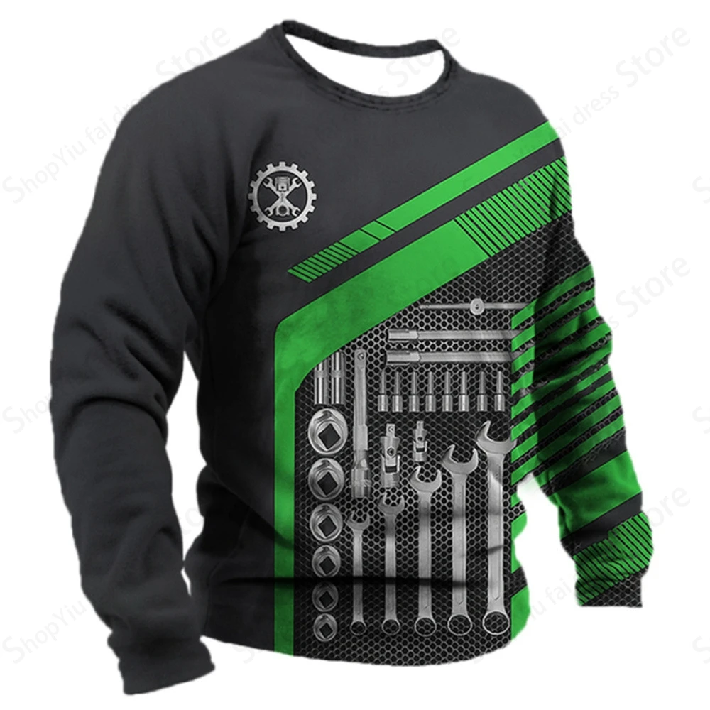 تي شيرت بأكمام طويلة للرجال والنساء ، طباعة ميكانيكية ثلاثية الأبعاد ، قمم ، تيشيرتات ، خمر ، في الهواء الطلق ، شارع ، ملابس ، موضة