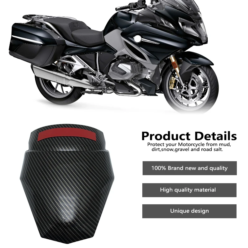 Motorcycle Carbon Fender Fit For BMW R1200RT R1250RT R 1250 RT R1200 LC 2014-2023 Black Front Wheel Mud Guard Extension Mudguard