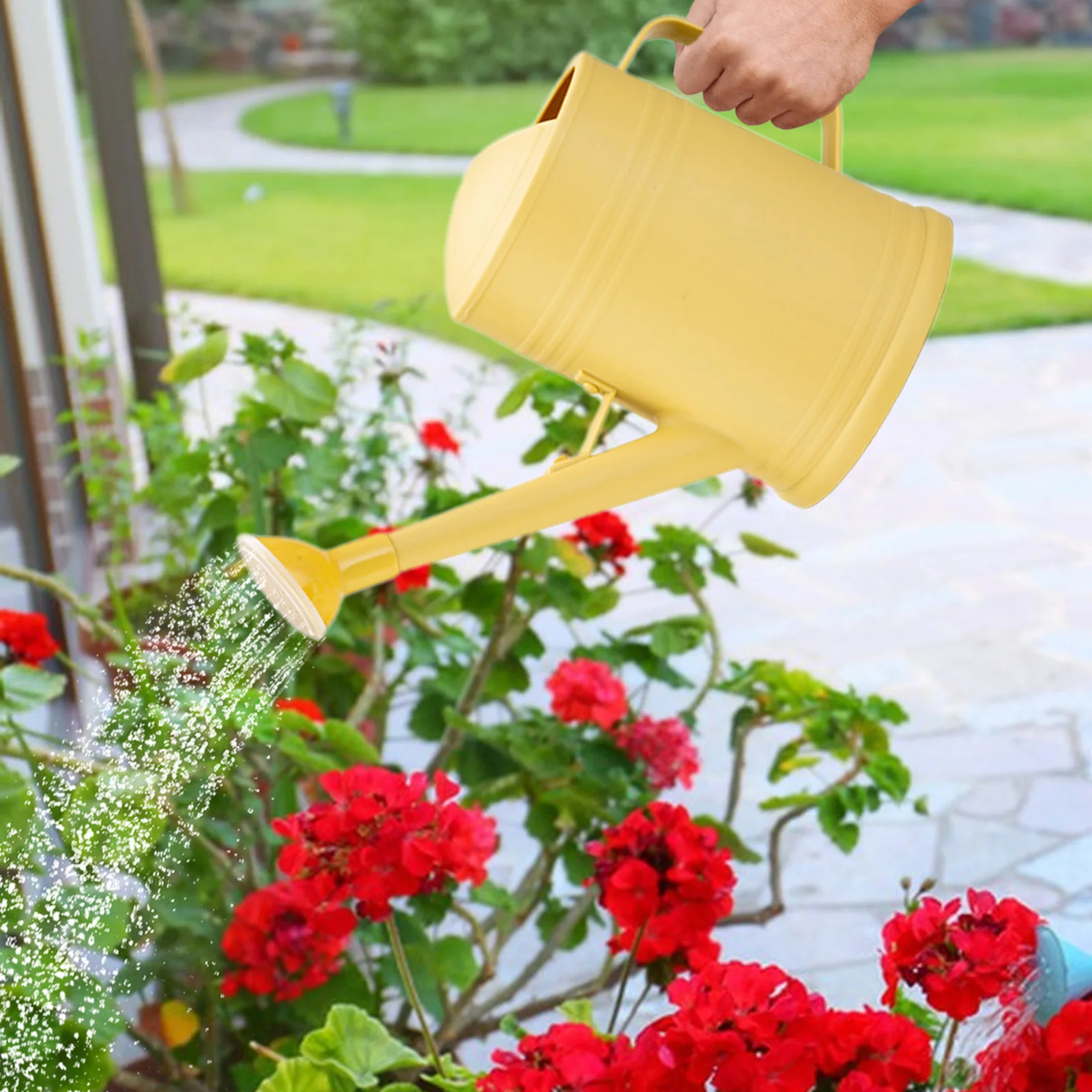 Watering Can for Indoor Plants Long Mouth Watering Can 2L Portable Decorations Flower Watering Can for Outdoor Watering Plant