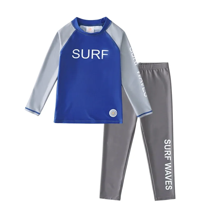 Badebekleidung für Mädchen und Jungen, UPF50, Kinder-Rashguard-Surfhose, langärmeliges Schwimm-T-Shirt, Teenager, Kleinkind, Baby-Badeanzug