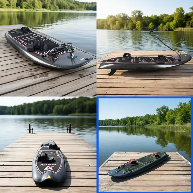 High-Speed Electric Carbon Fiber Jet Power Surfboard Motorized Water Sports Board with Fin Eco-Friendly & Waterproof