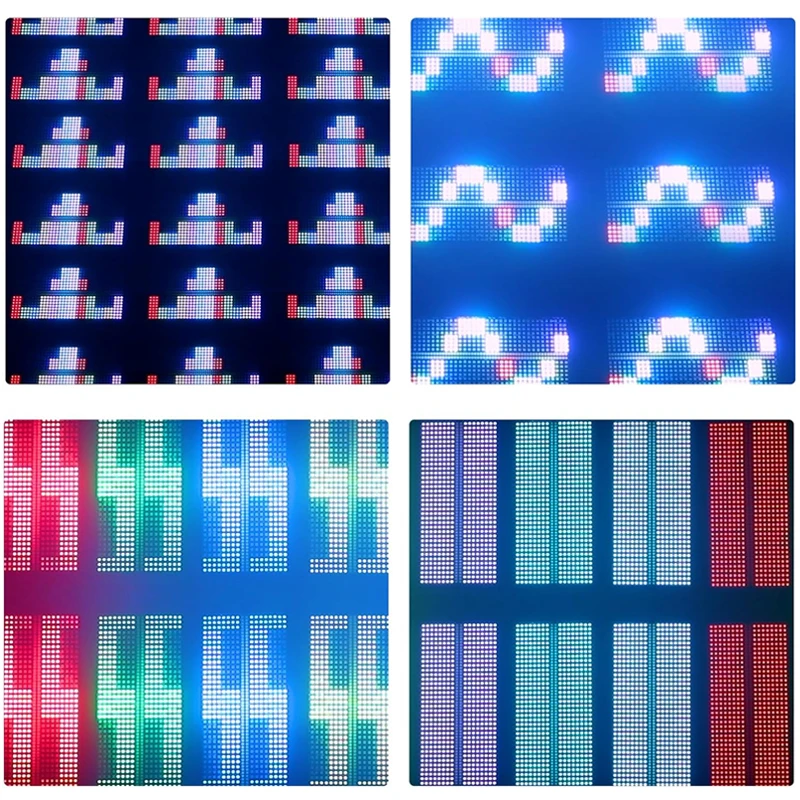200W LED 48+8 Segments Strobe Light RGB+W DMX512 Stage Flash Lamp Sound Activated Pixel Effect for DJ Disco Bar KTV Party view 3