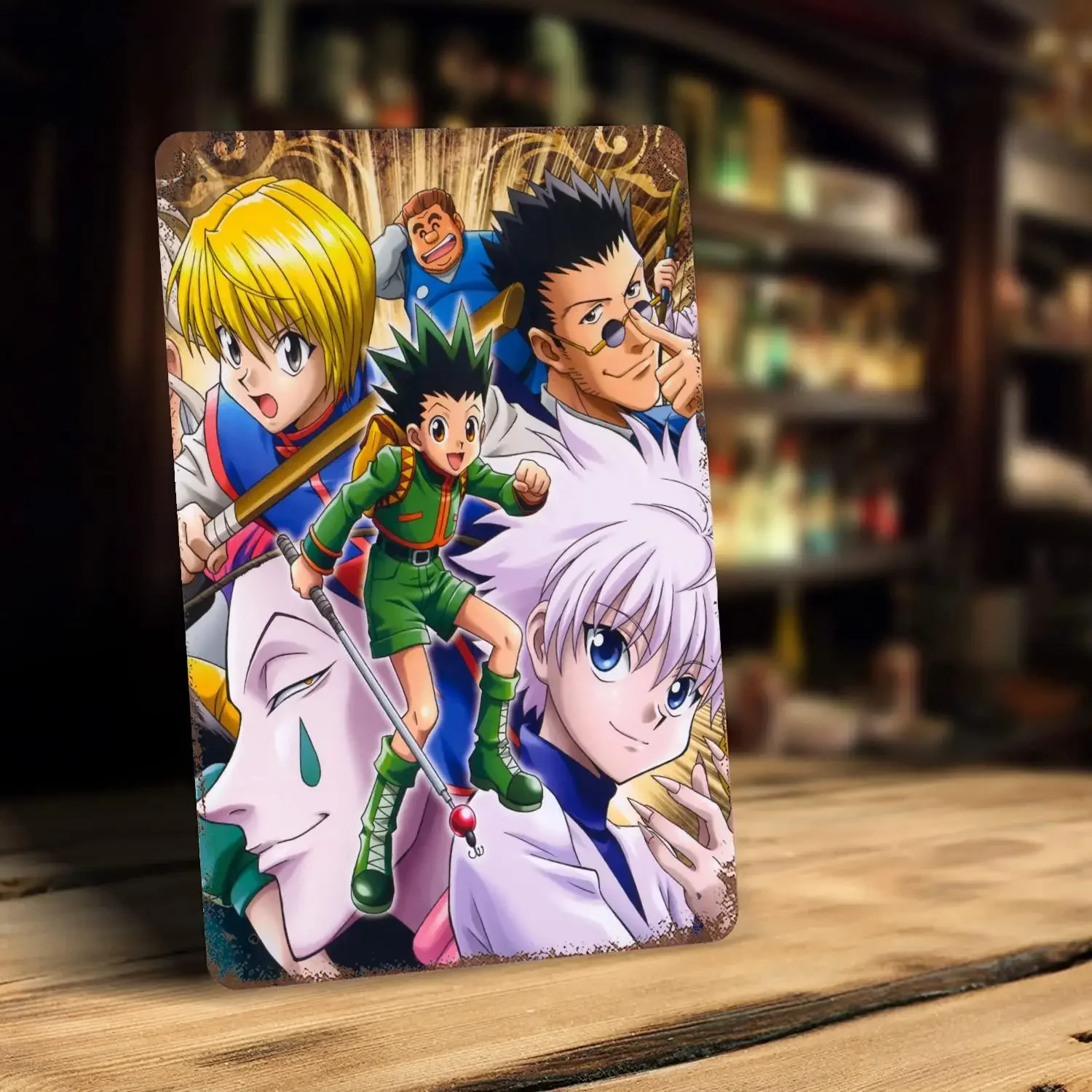 Hunter X Hunter Hisoka Morou  Signs wall decor Vintage Tin Signs Captain Metal Poster Decor for Bar Pub Club Wall Decoration