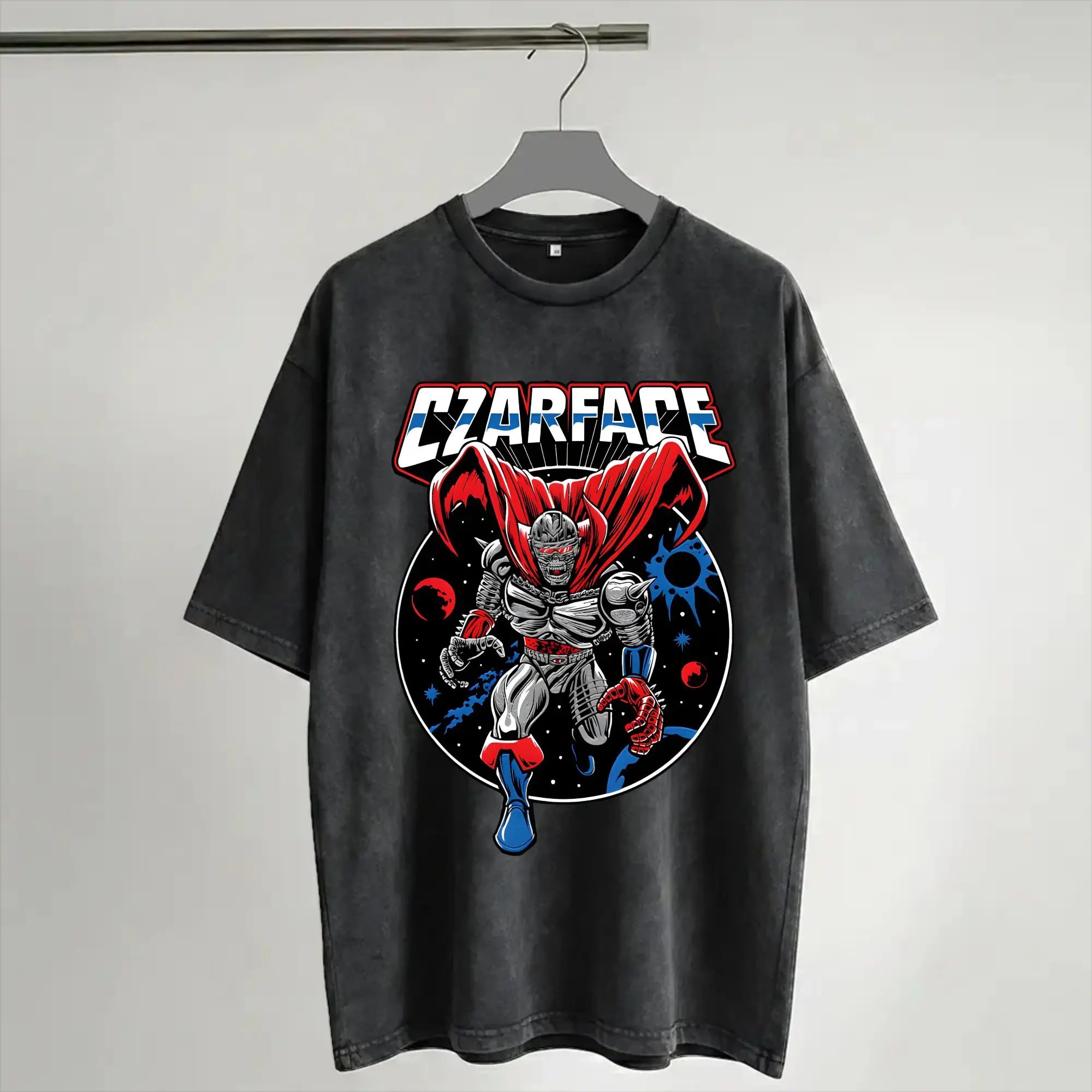 Czarface  Merch Washed T Shirt Men Women Streetwear Hip Hop T-Shirt Graphic  Tees Short Sleeve