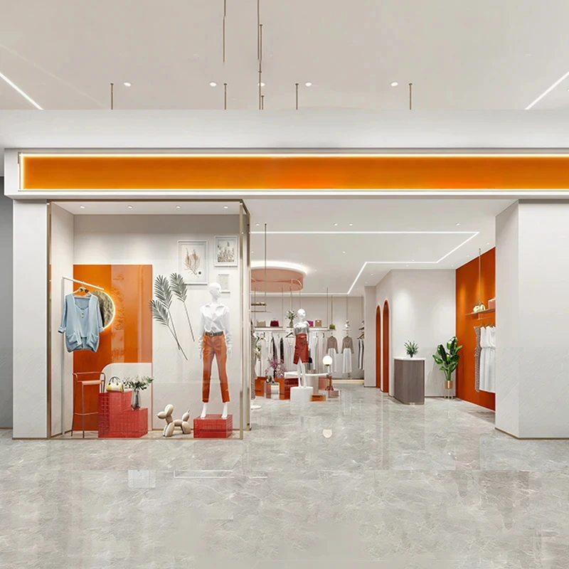 

Стойка-стеллаж для демонстрации женской одежды и мебели для магазинов Customized.Store Design Design Decoration