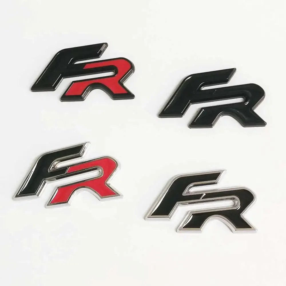 Metall 3D FR Auto Aufkleber Auto Körper Emblem Abzeichen für Seat Leon FR + Cupra Ibiza Altea Exeo Formel Racing styling Auto Zubehör