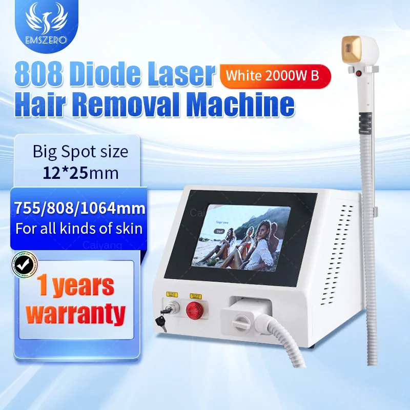 

Professional 3 Wavelength 755 808nm 1064nm Hair Removal Freezing Point Machine Skin Care Face Body Cooling Diode Laser CE 2025