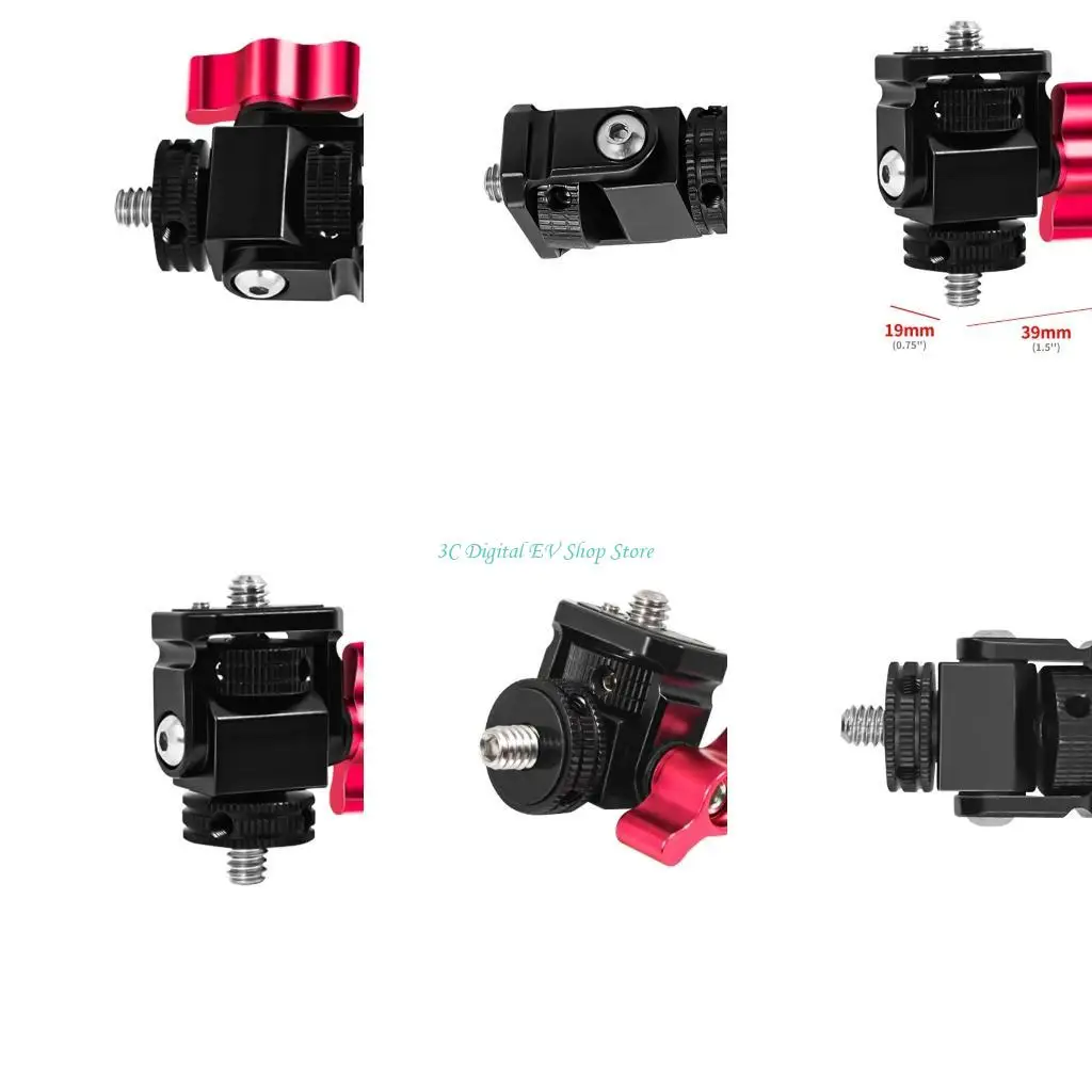 E74D Multifunctional Snail PTZ for Photography Equipment 1/4 Thread Reverse Proof