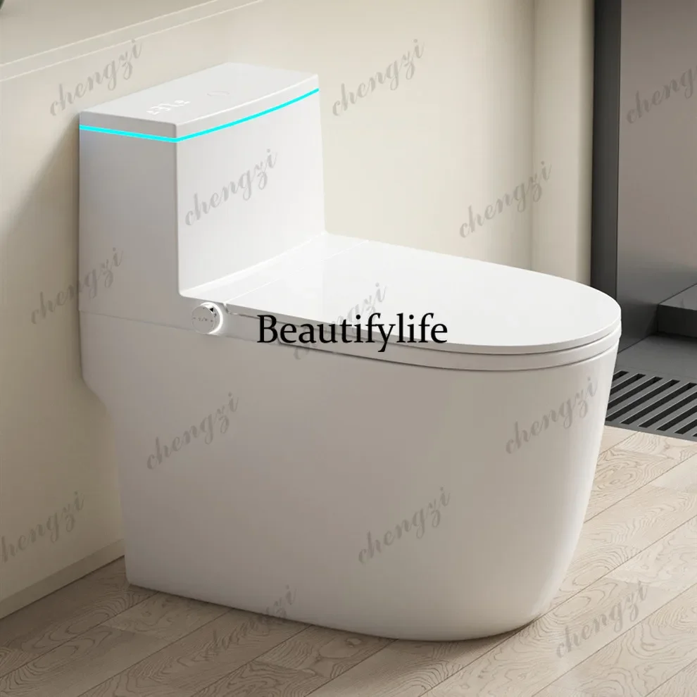 A17  Hot Sales One-Piece Closetool Toilet P Trap Floor Mounted Seat Heating Kicking Flush Ceramic Sanitary Toilet