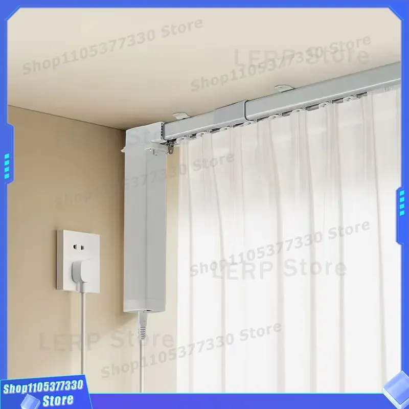 Smart Electric Curtain Track Retractable Aluminum Rail Voice Control Modern Home Hotel Automation System Silent Motorized