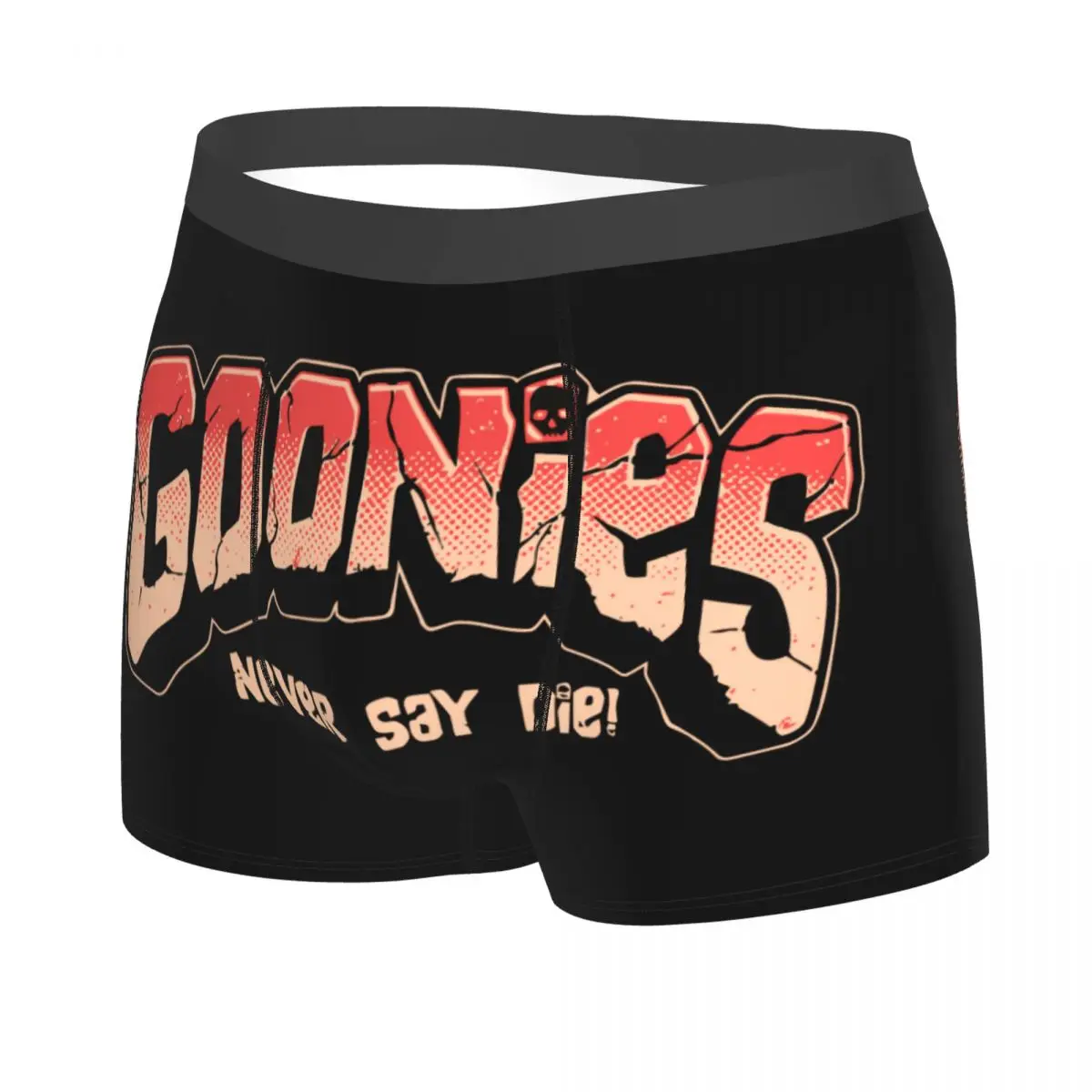 Custom The Goonies Never Say Die Underwear Male Printed Comedy Film Boxer Shorts Panties Briefs Soft Underpants