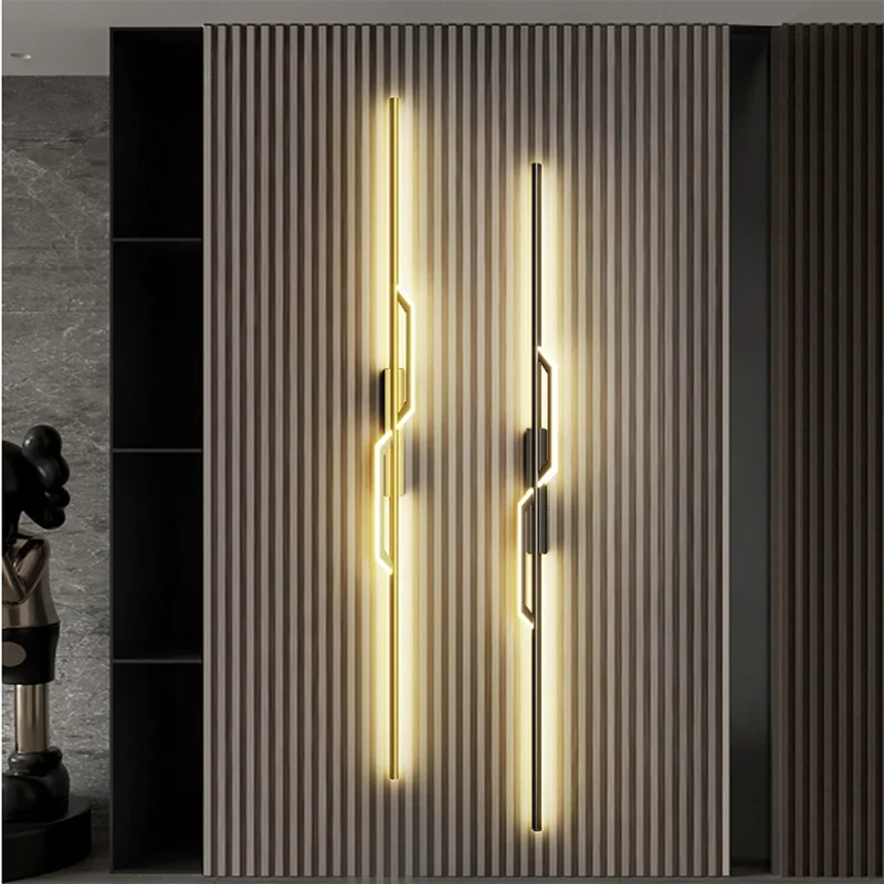 

New LED Wall Lamp Long Strip Wall Lamps TV Background Decorative Lighting For Bedroom Living Room Home Indoor Lighting Fixture