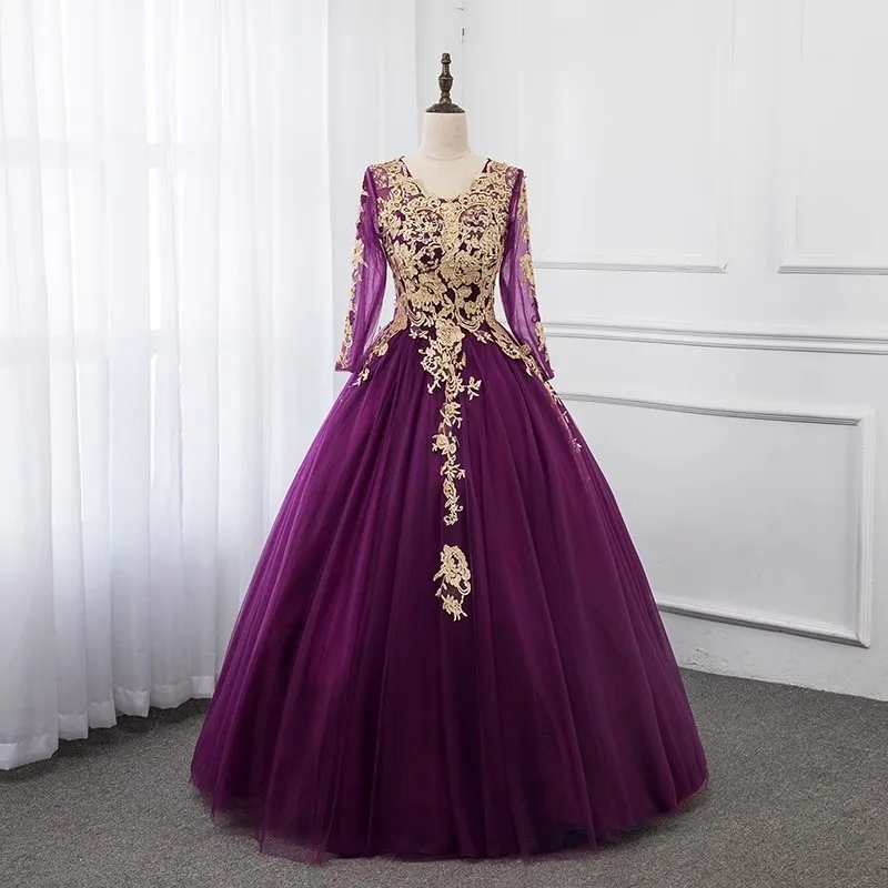 Vestidos De Fiesta De noche De manga larga con perlas, vestidos De regreso a casa elegantes, Vestido Para Baile De graduación De talla grande, 9 colores opcionales