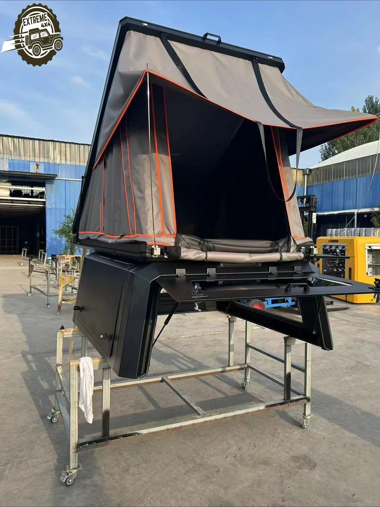 Overlanding Camping Retractable Tent Hard Canopy for Chevrolet Silverado Pickup Lightweight Easy Install Outdoor Truck Bed Shell
