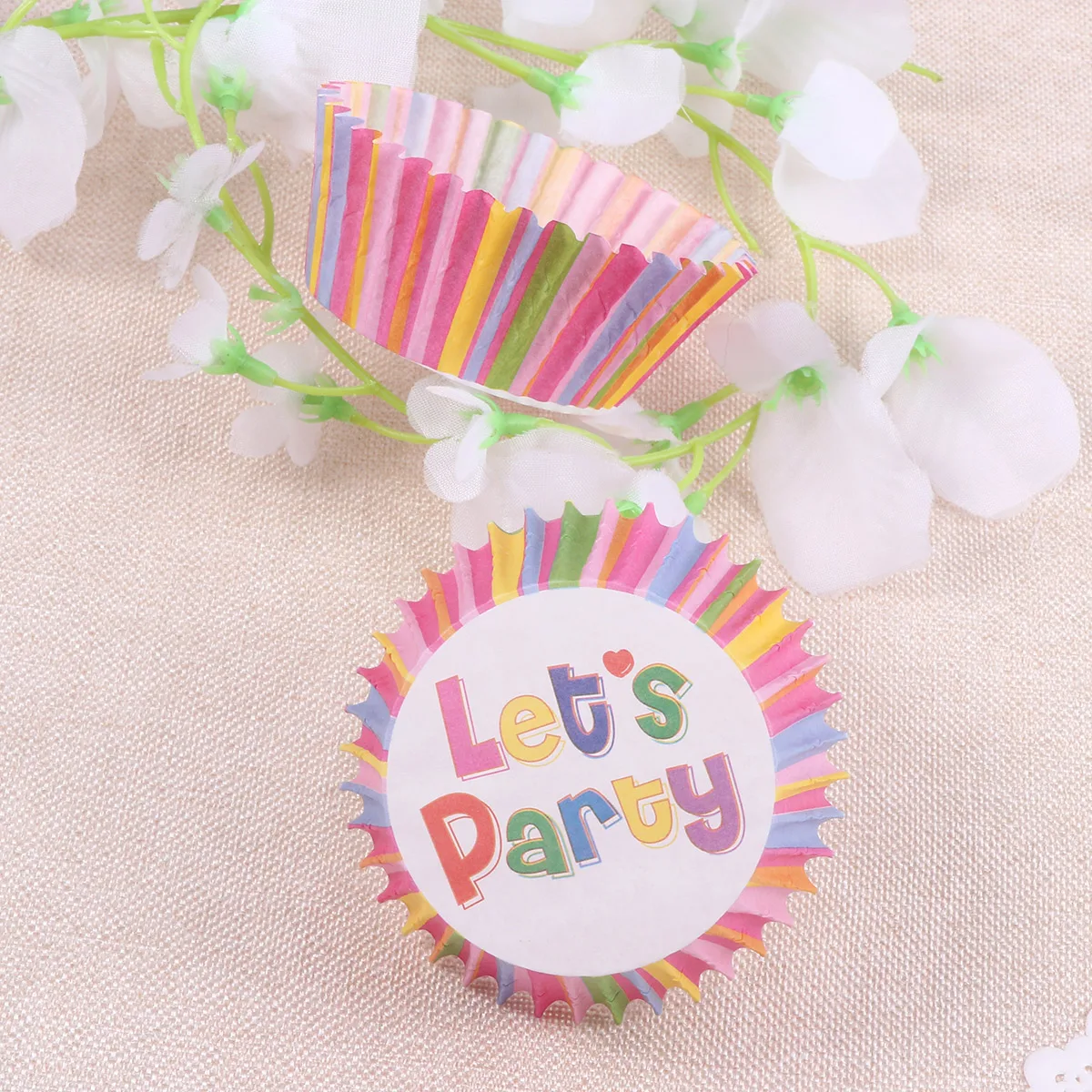 

100 Pcs Cake Paper Cups High Quality Creative Pattern Cupcake Wrappers Muffin Liners Non Stick Easy Release Perfect For Parties