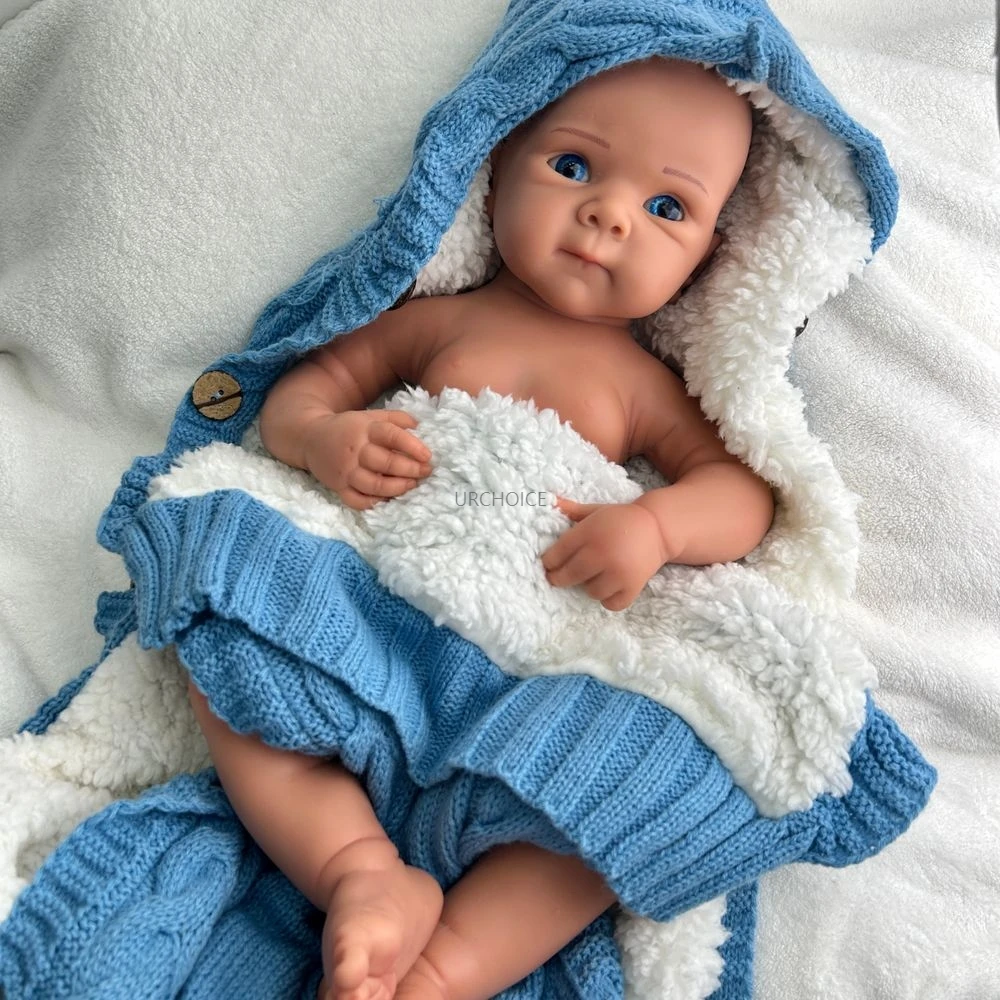 19Inch Open Eyes Bettie Full Body Silicone Reborn Baby Girl Lifelike Details & Soft Doll for Education Collection Kids Toy