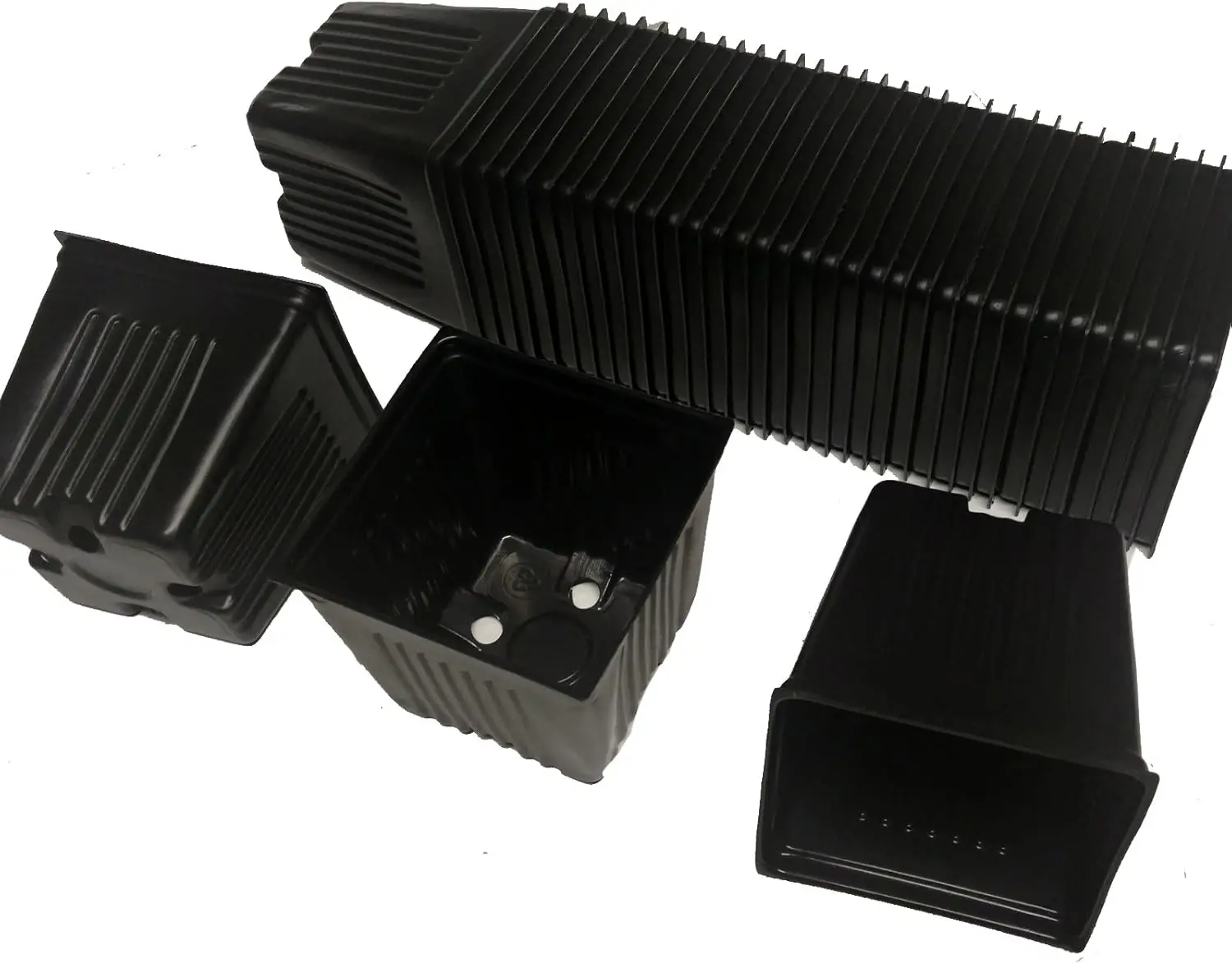 

Gage Durapot Square Plastic Nursery Pots, 3 1/2" - Qty.150 - Flowers seed starting strawberries herbs