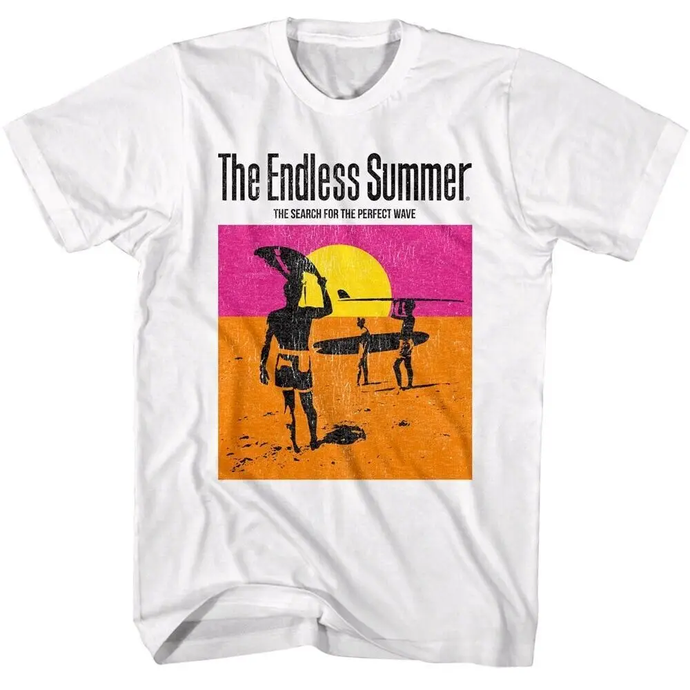 Endless Summer Movie Poster Men's T Shirt Men's Cotton T-Shirt O-Neck Tees Short Sleeve Clothes Big Size