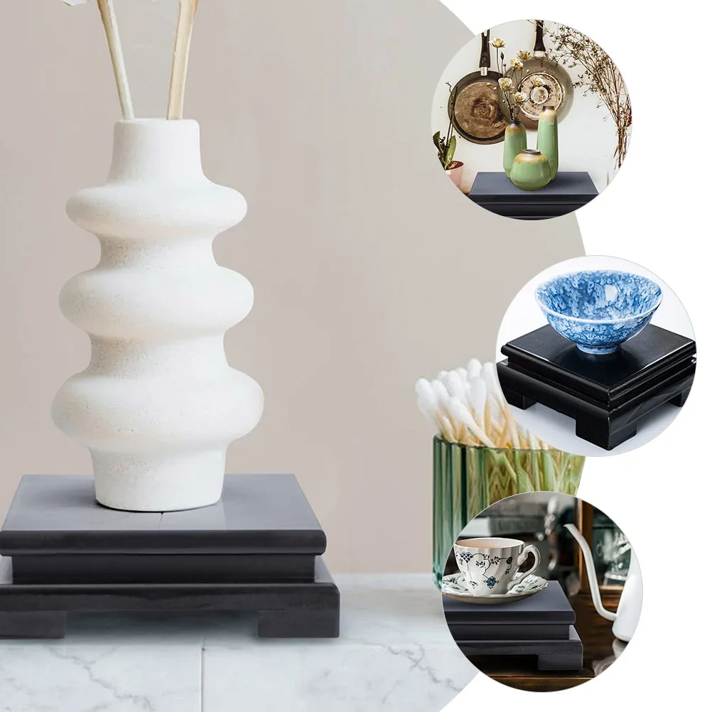 

Premium Solid Wood Riser Outdoor Indoor Display for Potted Plants Vase Fish Tank Craft Home Decoration Gift Wooden Stand